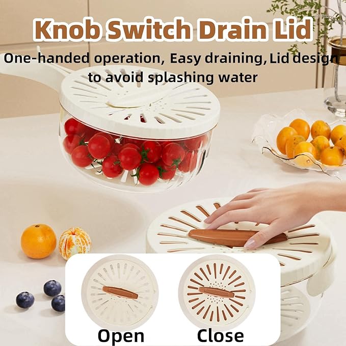 The Ultimate Multifunctional Fruit and Veggie Washing Bowl: Your Kitchen's New Best Friend!