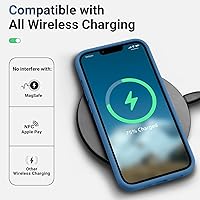 Vista 7 de AOTESIER Funda compatible con iPhone 12 y 12 Pro de 6.1 pulgadas, sedoso al tacto, goma de silicona líquida suave de alta calidad, antihuellas