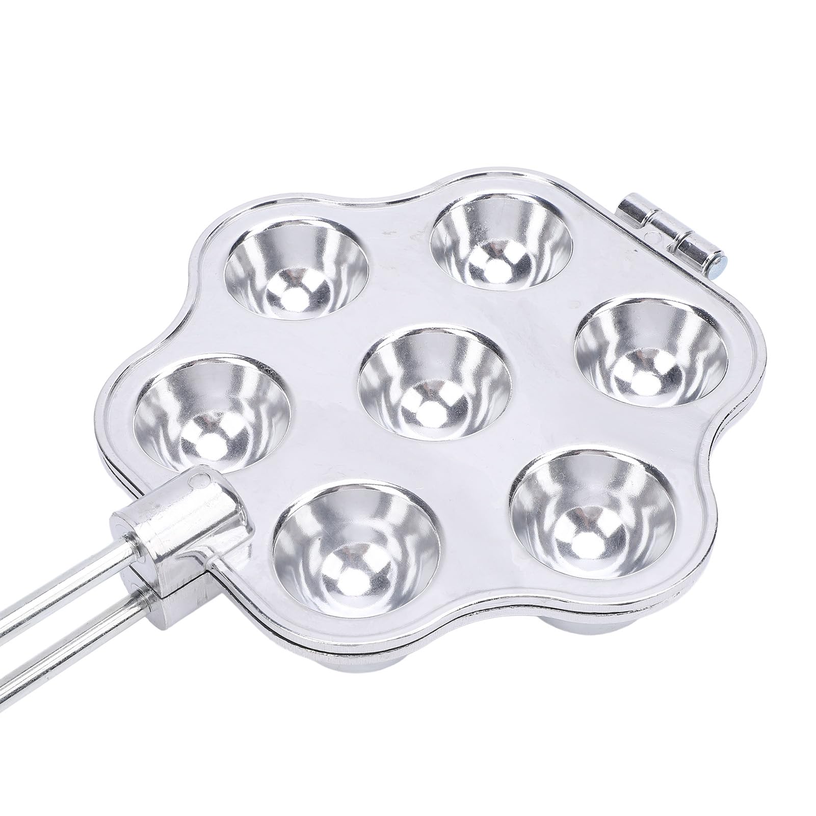 Forma do Mini Tart 7 Otworów, Patelnia Aluminiowa z drewnianą