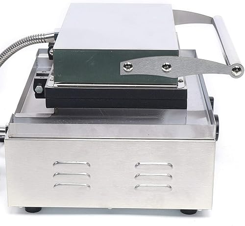 Miniatura 5 de Máquina comercial de donas de gofres con 6 agujeros, 110 V, 1550 W, calefacción de doble cara a 122.0-572.0 °F para donas eléctricas