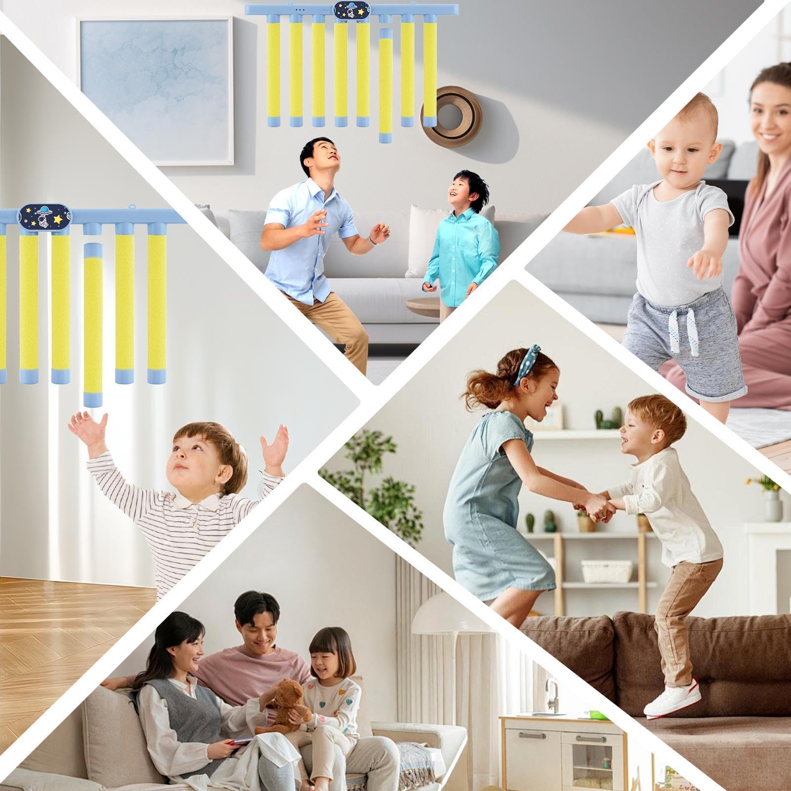 Jeu D’Attrape-Bâtonnets Électrique 3 Vitesses – Réaction Rapide, Entraînement Motricité & Concentration, Cadeau Enfants Adultes