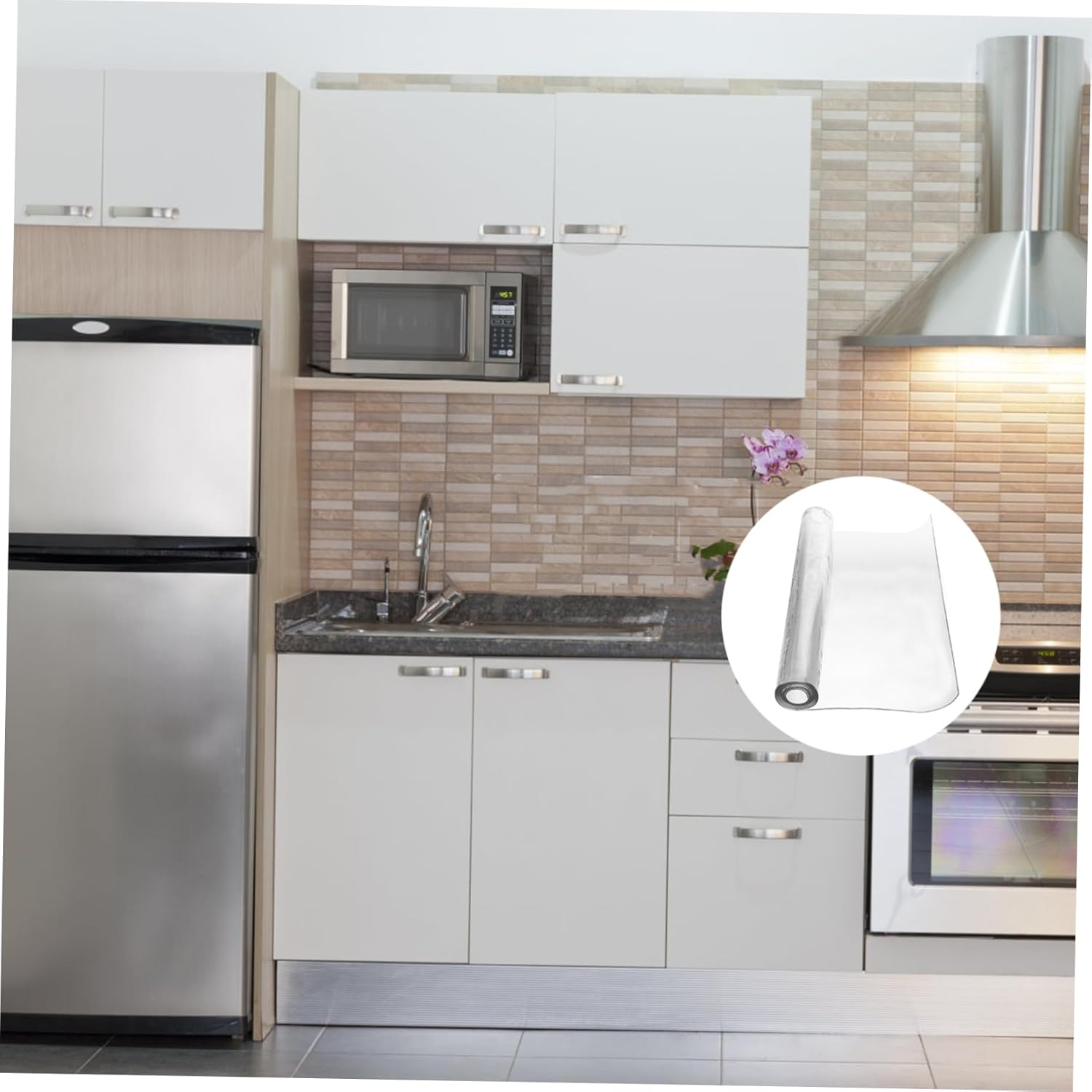 Transparent PVC Table Protector Mat Non-Slip Cover for Kitchen Dining Office Easy to Clean Thick