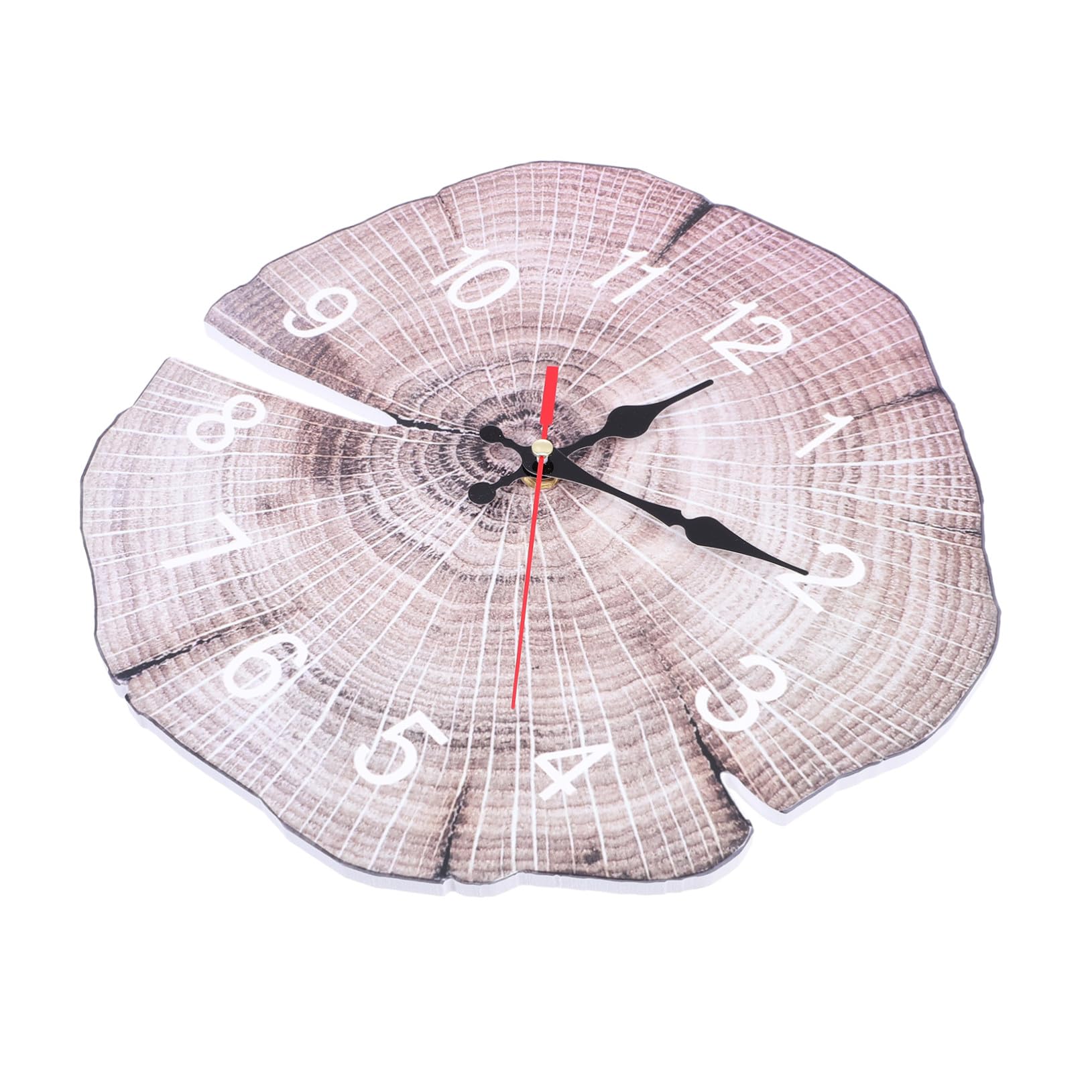 Homoyoyo Stilvolle Wanduhr mit Jahresringen, Leise, Deko