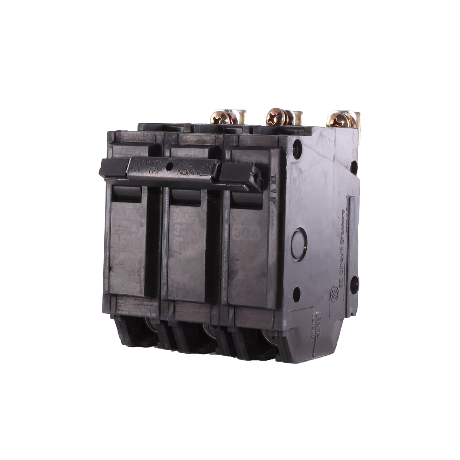 ABB TEY/Q-Line® THQB32030 3-Pole Miniature Circuit Breaker • 30A Triple Pole Breaker • 120/240 VAC, 10 kA Interrupt Thermal Magnetic Trip • Bolt-On Installation • Residential & Commercial Use