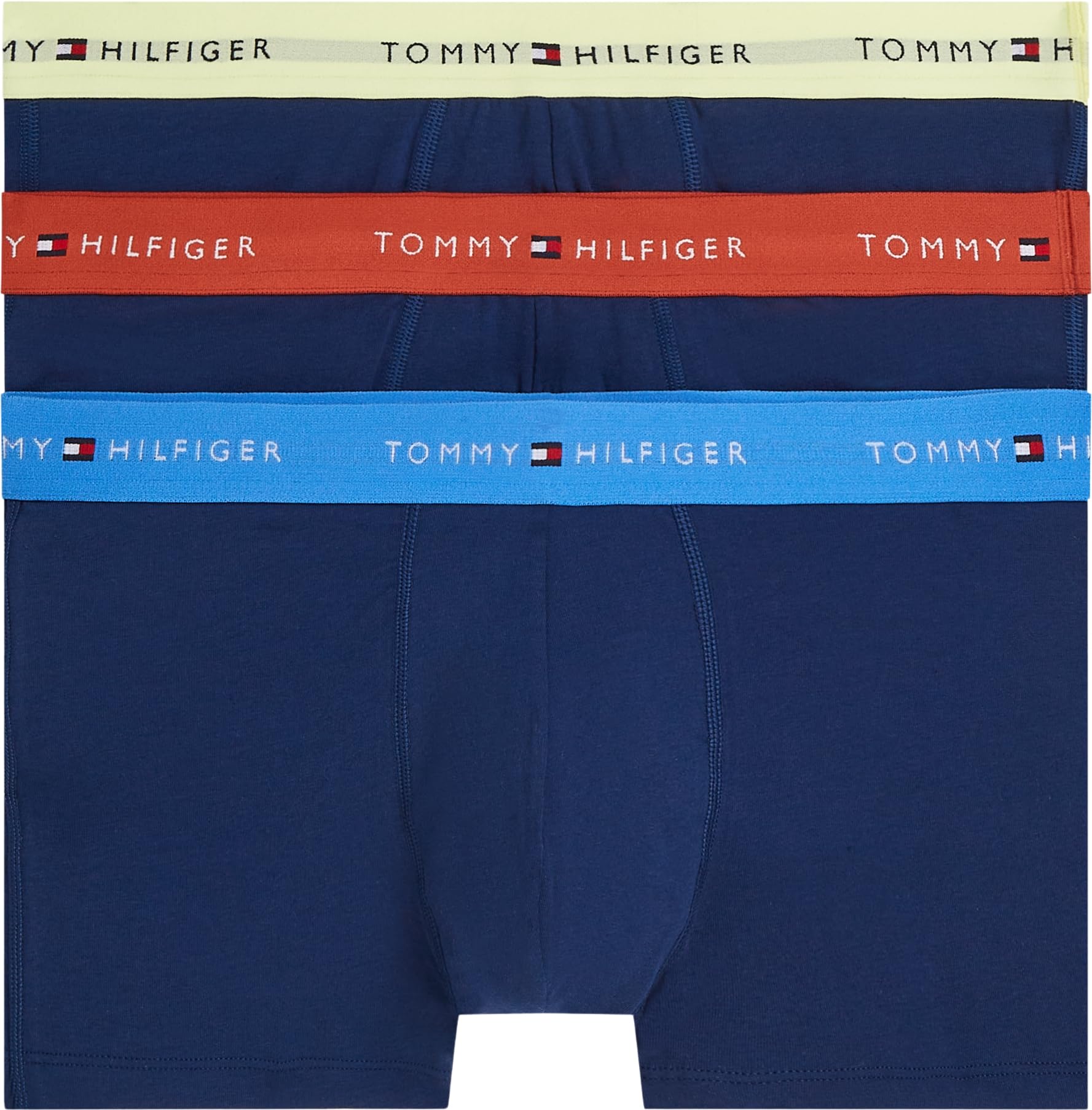 Tommy Hilfiger Men's 3P Trunk Wb UM0UM03890 Trunk, MULTI (Blue Spl/Trra Rd/Fded Fluro), M