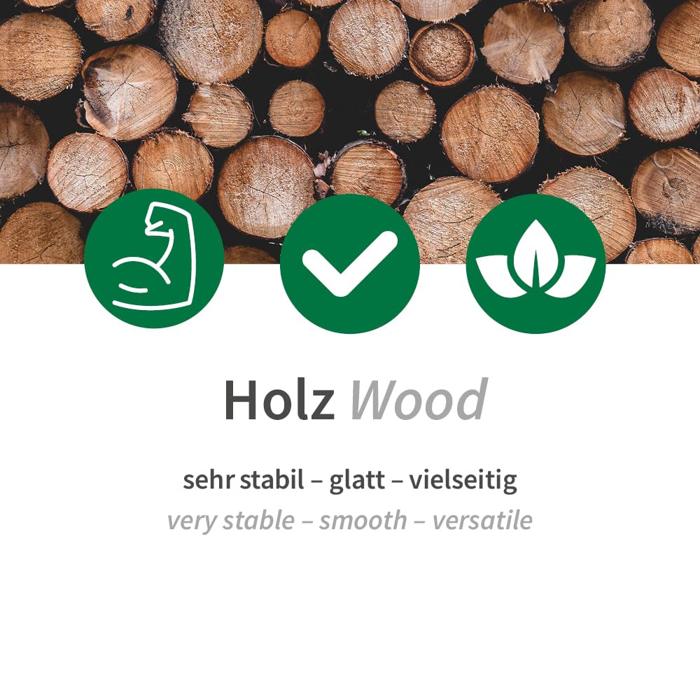 1000 Stück Byò Byò Messer Ecowood | Holz, natur, L: 16cm, Karton, Einwegmesser aus Birkenholz, Einweg Holzmesser, Biologisch abbaubares Einwegbesteck, Holzbesteck, Einweg Messer, Holz Messer