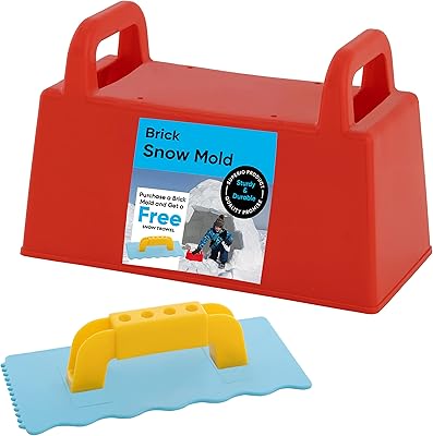 Superio Sandcastle Building Kit Snow Brick Maker Sand Castle Molds Snow Sand Beach Toys for Kids and Adults Igloo Snow Block Form for Snow Forts or Sandbox Play Sand Toys Outdoor Fun Beach Essentials