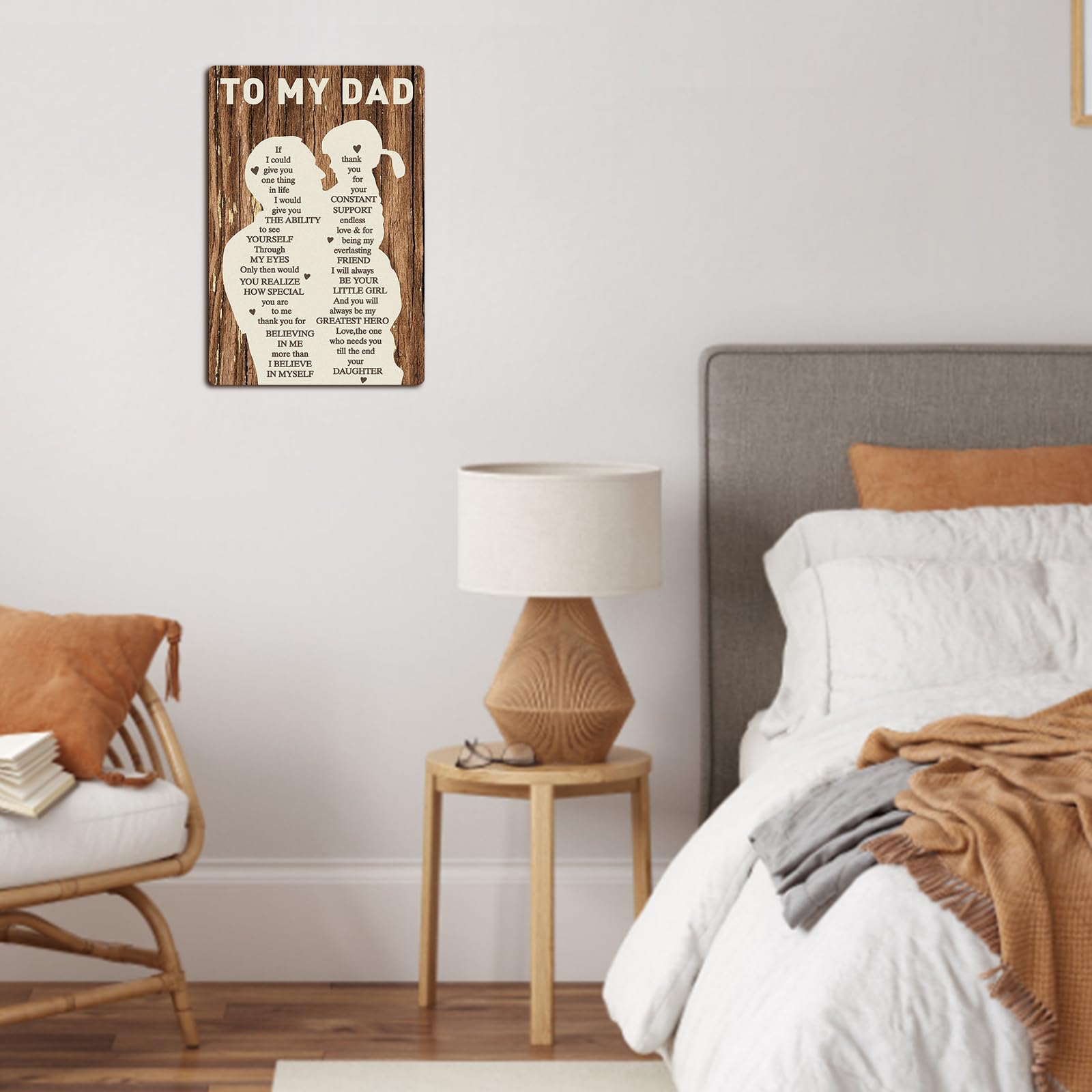 Targa Vintage Per Festa Del Papà - Regalo Personalizzato In Metallo Per Esterni - Foto 2