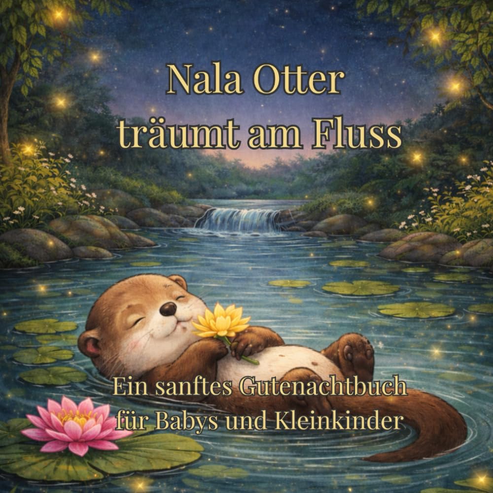 Nala Otter träumt am Fluss: Ein sanftes Gutenachtbuch für Babys und Kleinkinder