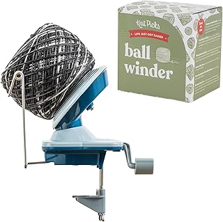 Knit Picks Yarn Ball Winder for Knitting and Crocheting (Blue)