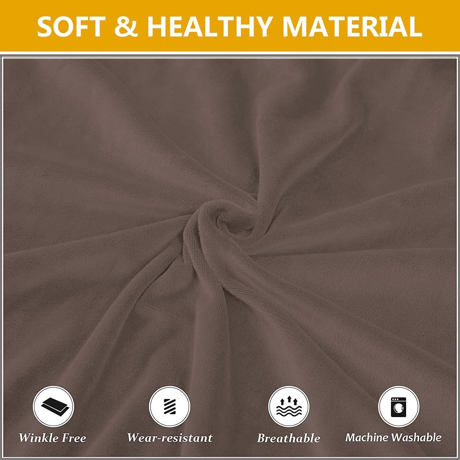 Velvet Dining Chair Covers Stretch Arm Chair Slipcovers with Wingback Side Soft Furniture Protector for Dining Room Hotel Wedding Elegant and Luxurious Chair Covers for Home Decor