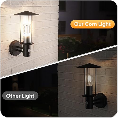 Miniatura 5 de Bombilla LED de maíz de 70 W (paquete de 6), (equivalente a 700 vatios) 3000 K E26E39 medianagrande con base de mogol, lámpara LED de mazorca blanca