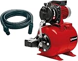 Einhell Groupe de surpression GC-WW 6538 Set (650 W, Hauteur d'aspiration 8 m, Câble d‘alimentation 1,4 m, Interrupteur à pression) Livré avec tuyau d'aspiration 7 m - 1