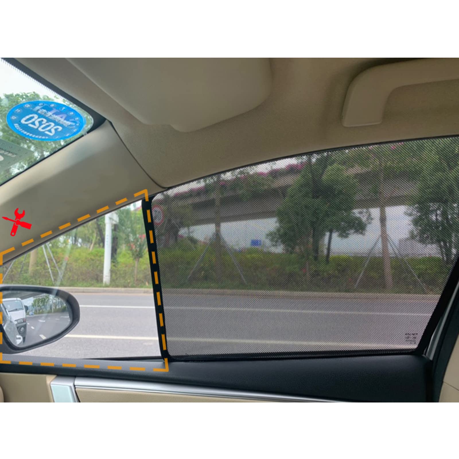 Parasol de Coche,Parasol para Ventana Lateral de Coche, Parasol, Parabrisas Delantero y Trasero, para Subaru XV 2012-2017