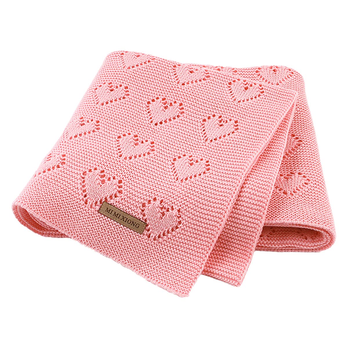 SZJIAHTM Newborn Toddler Baby Blanket Cotton Cable Cellular Knitted 100 x 80cm Soft Breathable Blanket for Baby Boy and Girls