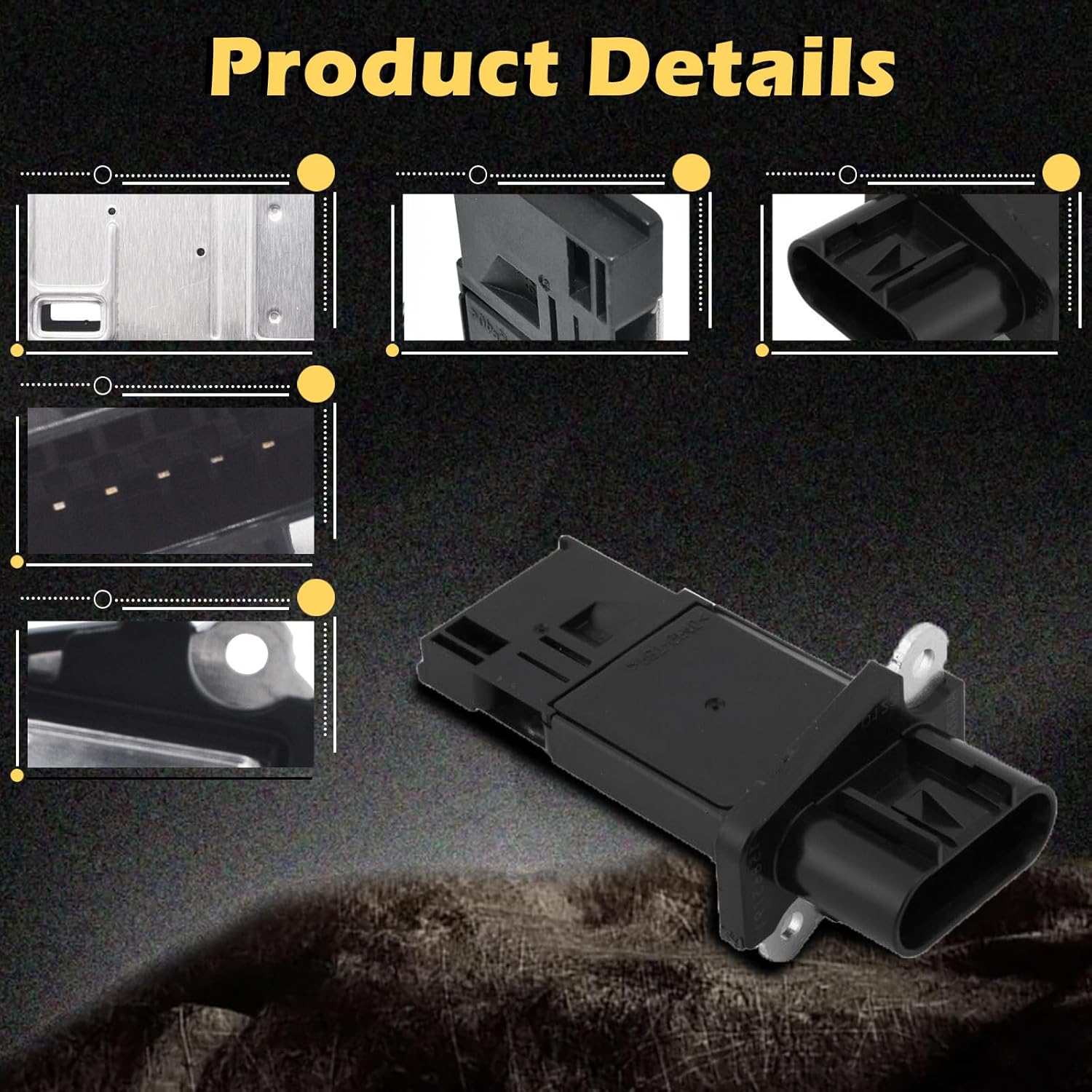 Mass Air Flow Sensors Meter MAF Compatible with Lacrosse Rainier Regal ATS Camaro Captiva Colorado Corvette Equinox HHR Impala Malibu Trailblazer Canyon Envoy H3 Ascender I290 97X Aura Ion Sky Vue