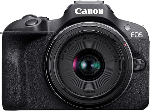 Canon EOS R100 Mirrorless Camera RF-S 18-45mm F4.5-6.3 IS STM Lens Kit