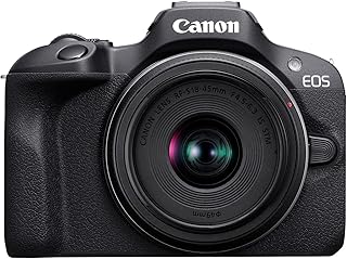 Canon EOS R100 RF-S18-45mm F4.5-6.3 is STM & RF-S55-210mm F5-7.1 is STM Lens Kit, Mirrorless Camera, RF Mount, 24.1 MP, Co...