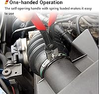 Vista 5 de EWK Clic & Clic-R Alicates de abrazadera de manguera, herramienta de abrazadera de arranque CV con diseño de resorte con una sola mano