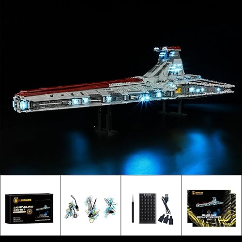 Miniatura 6 de LIGHTAILING Luz para Lego- 75367 Venator-Class Republic Attack Cruiser - Kit de iluminación LED compatible con el modelo de bloques de construcción
