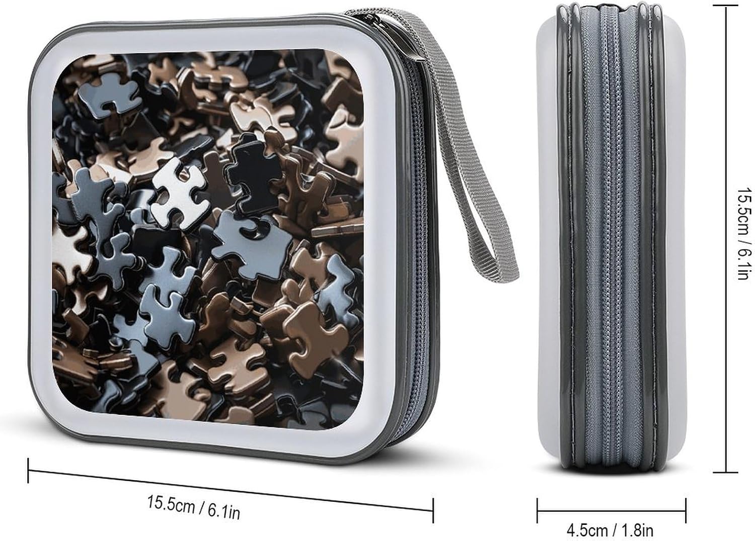 A Bunch of Puzzle Pieces CD Case CD Storage Box DVD Sleeves