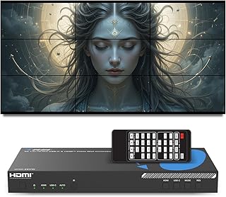 OREI 4K 3x3 Video Wall Controller HDMI/USB-C Processor Display Upto 1080p Output - 2x2, 1x2, 1x4, 1x3, 2x3, 3x2, 2x4, 4x2 ... Price In India