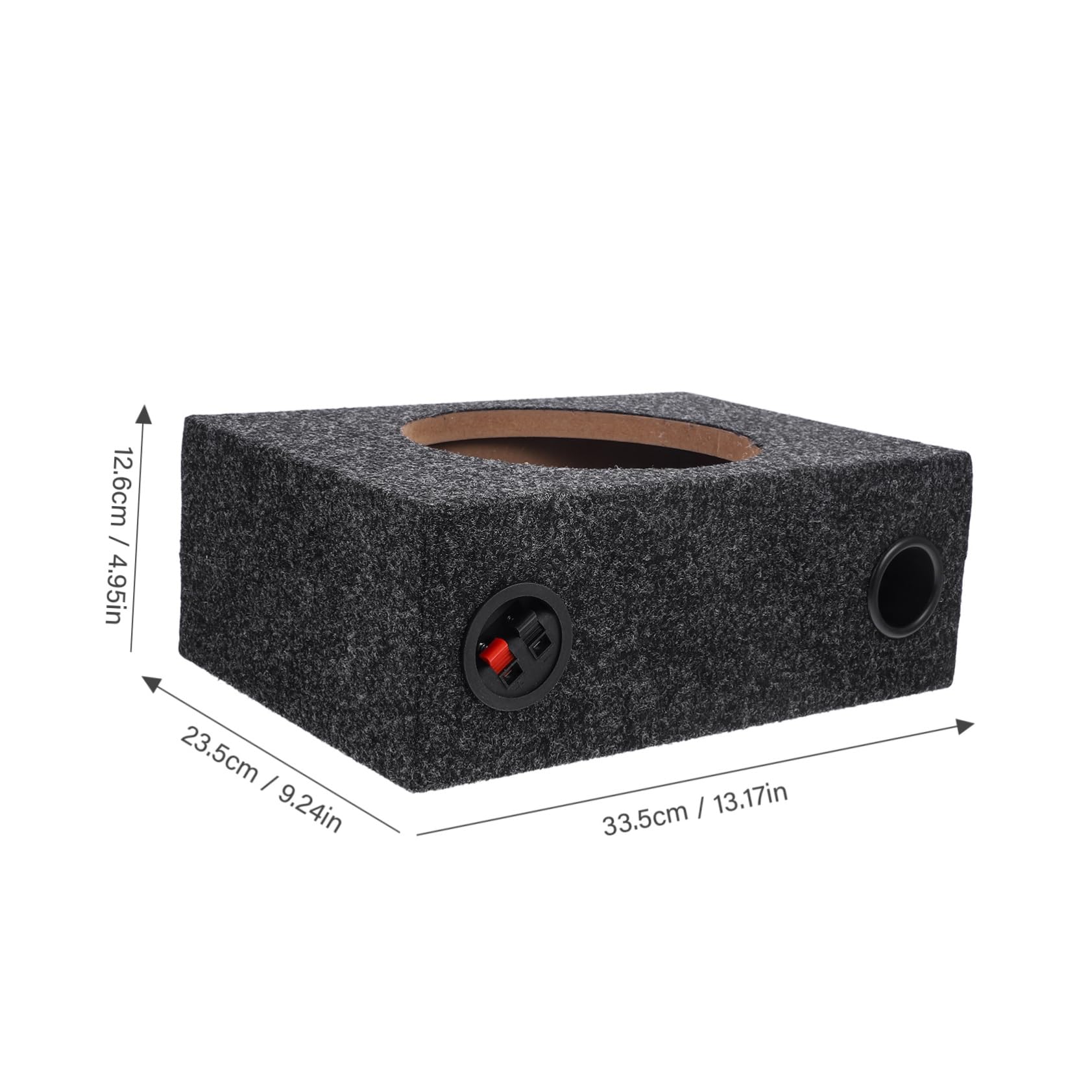 Holibanna Box Subwoofer Auto 8 Pollici Sigillato Moquette, per Installazione Semplice e Bassi Potenti