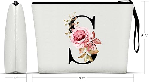 Miniatura 2 de Vavabox A-Z - Bolsa de maquillaje personalizada, regalos de cumpleaños para mujeres y madres, regalos para mejor amiga, bolsa de cosméticos de dama