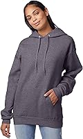 Vista 19 de Hanes EcoSmart Hoodie, Midweight Fleece, Pullover Hooded Sweatshirt for Men Negro