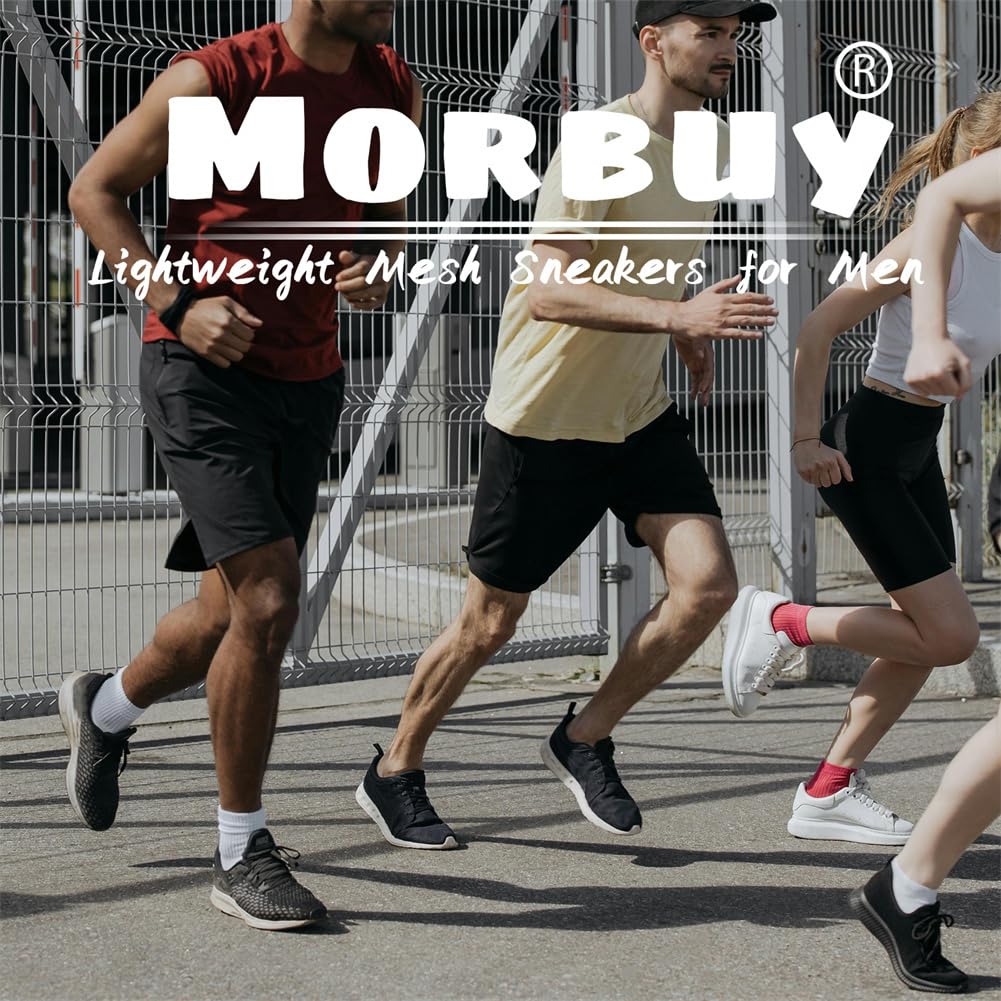 Morbuy Mesh Sneakers Uomo Estive Leggere Scarpe da Running Ginnastica Corsa Camminata Uomo Traspiranti Comode Palestra Scarpe da Lavoro Outdoor Fitness Sportive Sneakers 36-48