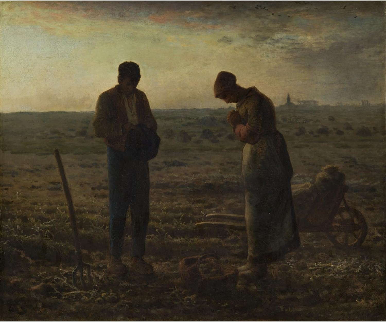 ArtDirect The Angelus (1857-1859) Unframed Art Print Giclee Poster by Jean-François Millet - Ready for Framing with Customization Sizes 10x8, 13x11, 19x16, 29x24, 43x36 and 58x48 inches