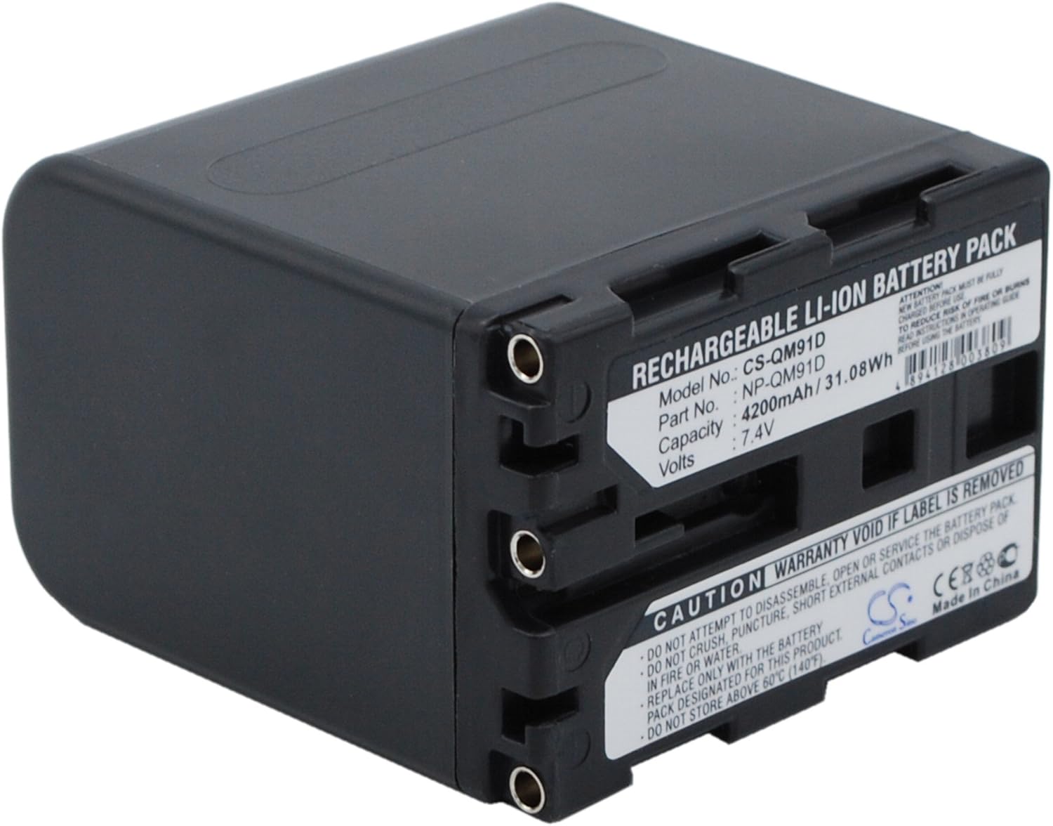 CS CF Replacement Battery for CCD-TRV108, CCD-TRV108E, CCD-TRV116, CCD-TRV118, CCD-TRV126, CCD-TRV128, CCD-TRV138, CCD-TRV208, CCD-TRV208E, CCD-TRV218, CCD-TRV218E, (Underwater Video Li(4200mAh)