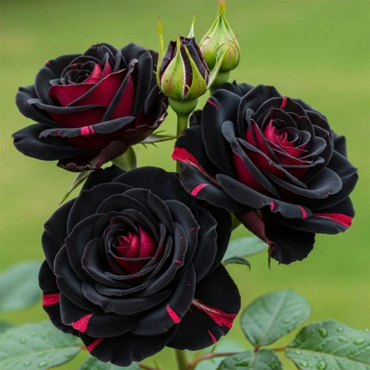 Ornamental Garden Roses — Cold-Hardy Perennial Flowering Shrubs — Suitable for Pots or In-Ground Planting/Professional Planting for Stunning Garden Displays-2 Root-A