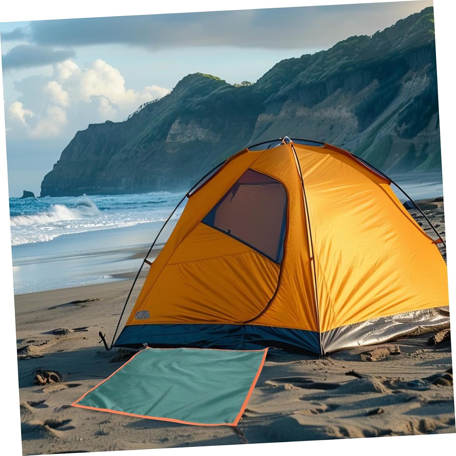 Yardwe Folding Tent Sun Shelter Rain for Camping Lightweight Portable Outdoor Accessory Uv Protection Wind Resistance Easy Setup for Automatic Tents