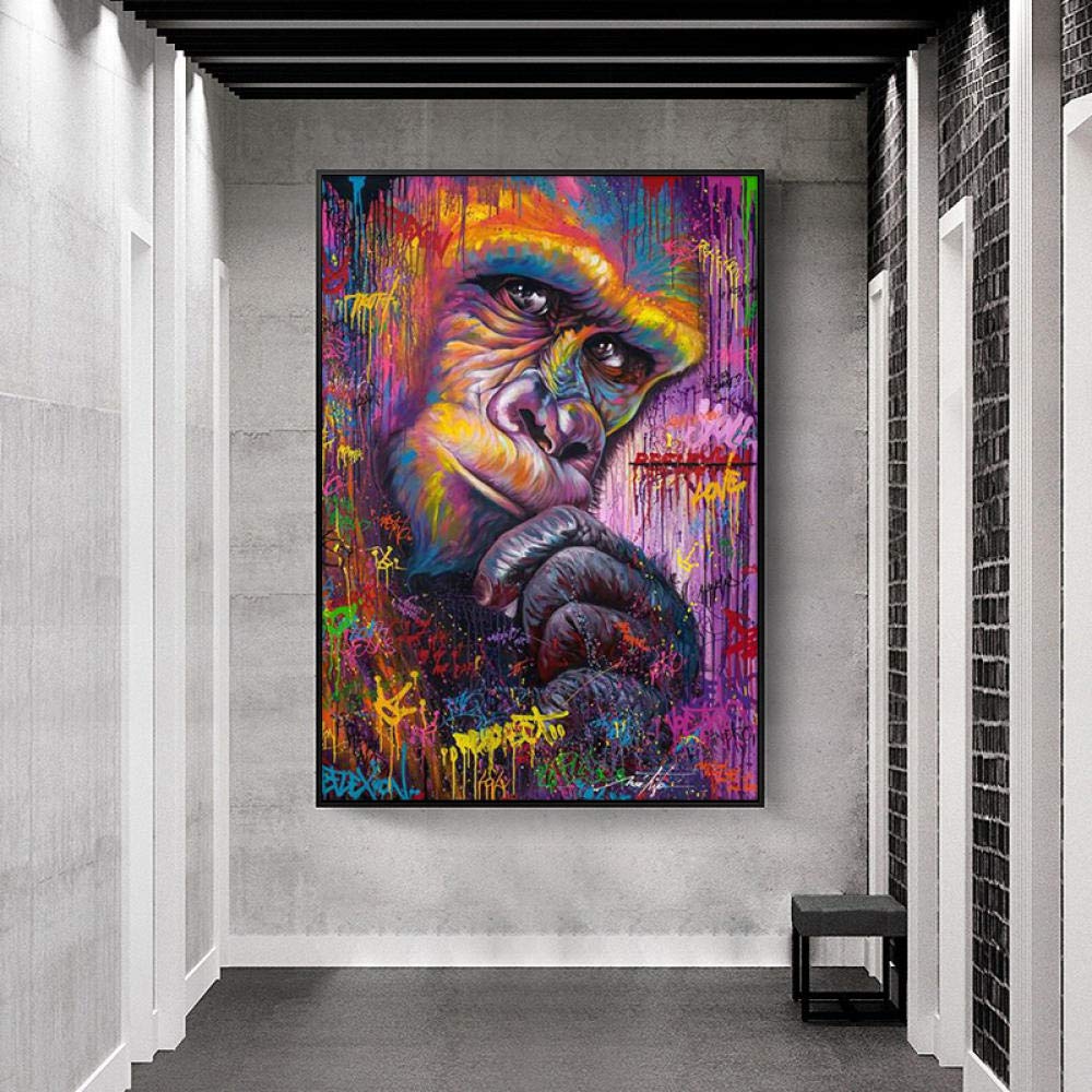 Peintures animales abstraites de qualite d'artiste mural pour salon moderne