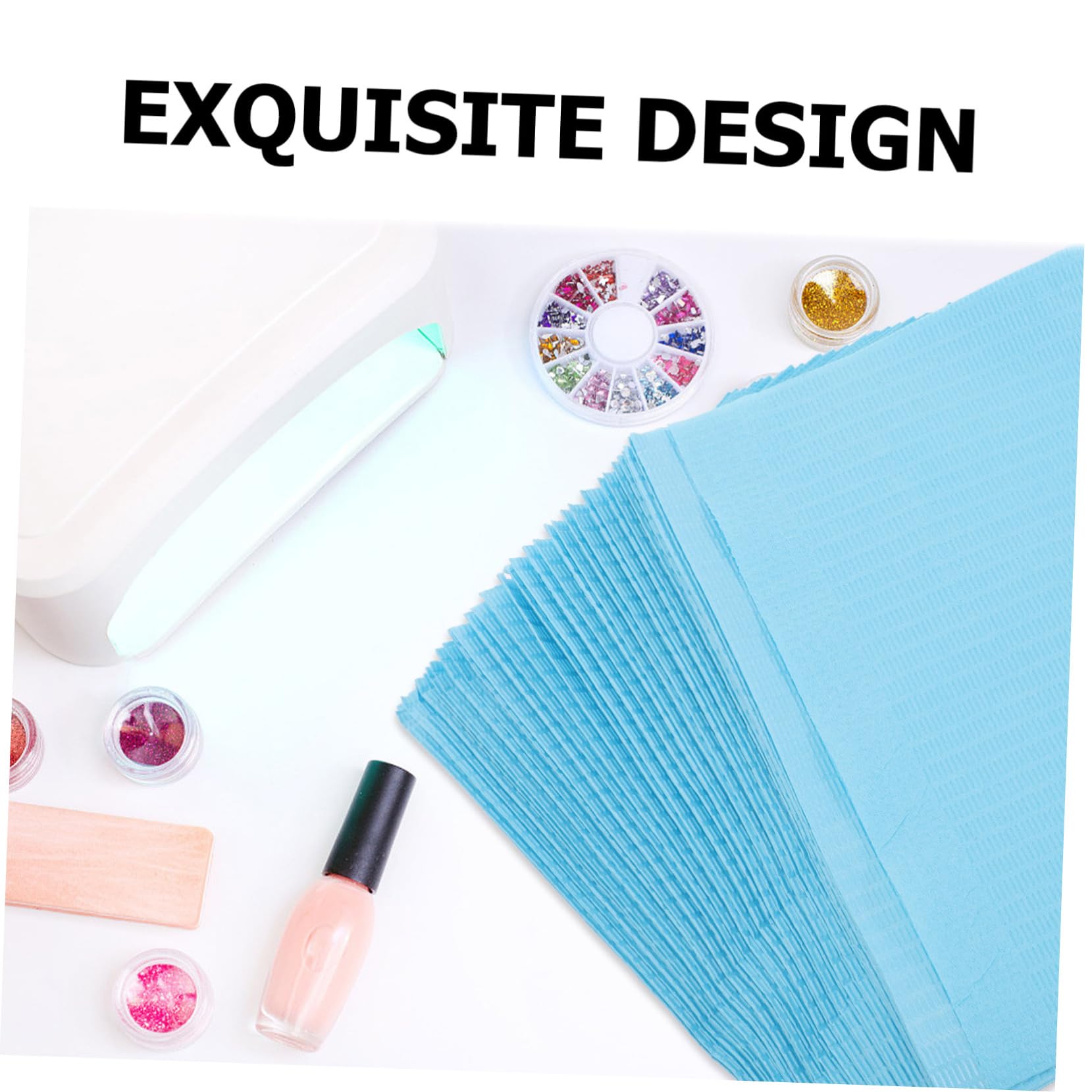 PACKOVE 125 pezzi Tovagliette per Unghie Tovaglietta per Manicure Accessori per Nail Art Protezione Tavolo per Salone e Spa Assorbente e