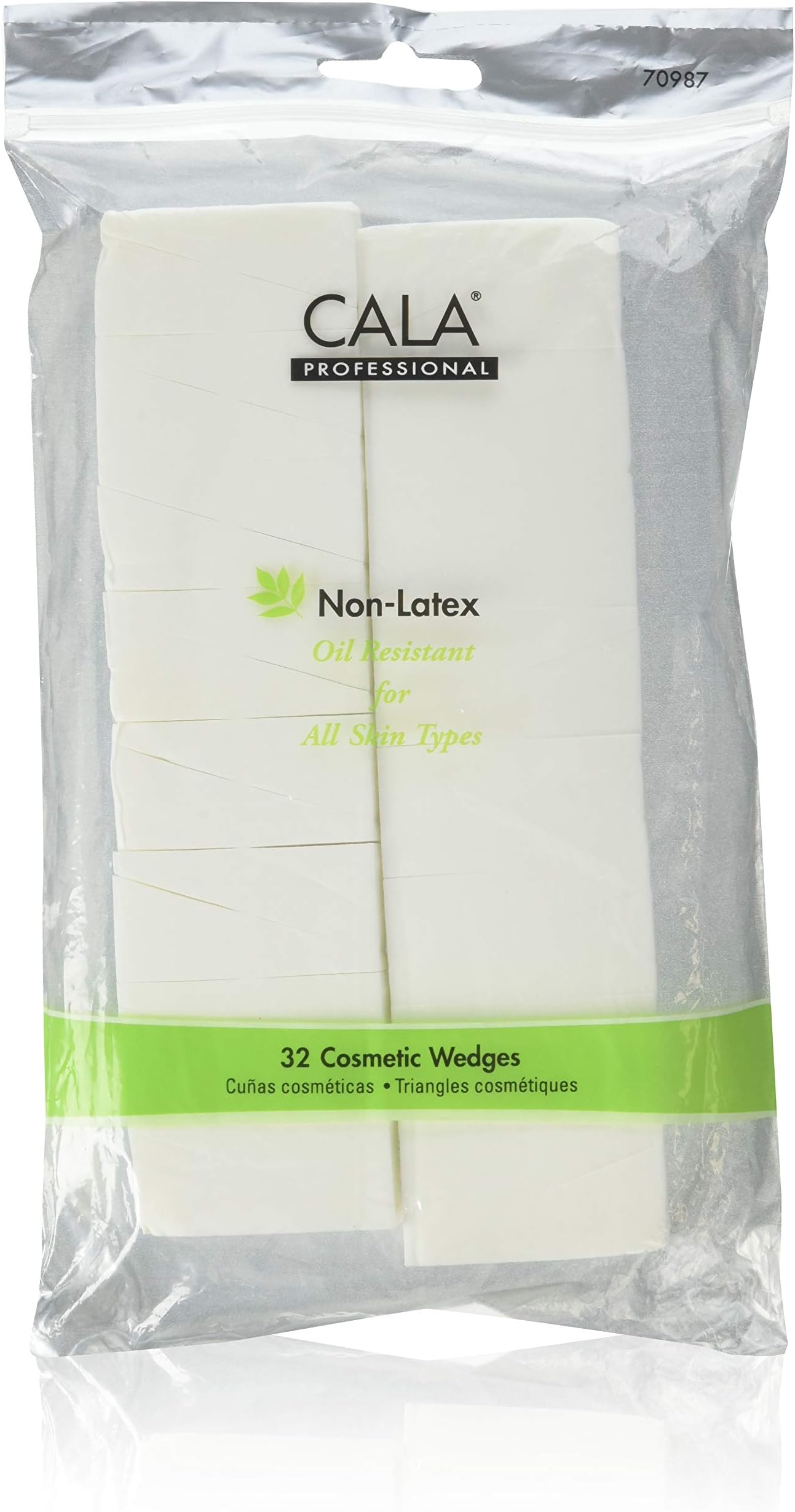 Cala Professional Non-Latex Cosmetic Wedges, All Skin Types, 32 Count, (3 packs)
