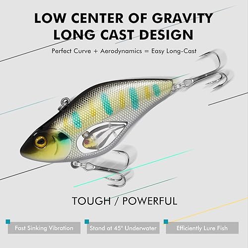 Miniatura 36 de TRUSCEND Swimmax - Señuelos de pesca realistas para agua salada y agua dulce, para trucha lucioperca, lucio, salmón azul, cebo, pesca de lubina, A-4