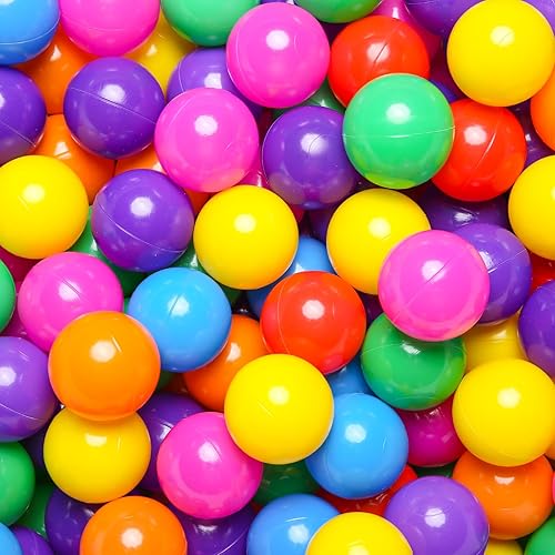Miniatura 13 de TRENDPLAY Bolas de plástico para pozos de bolas, bolas huecas, juego seguro y emocionante, perfecto para piscinas de bebés, decoración de fiesta