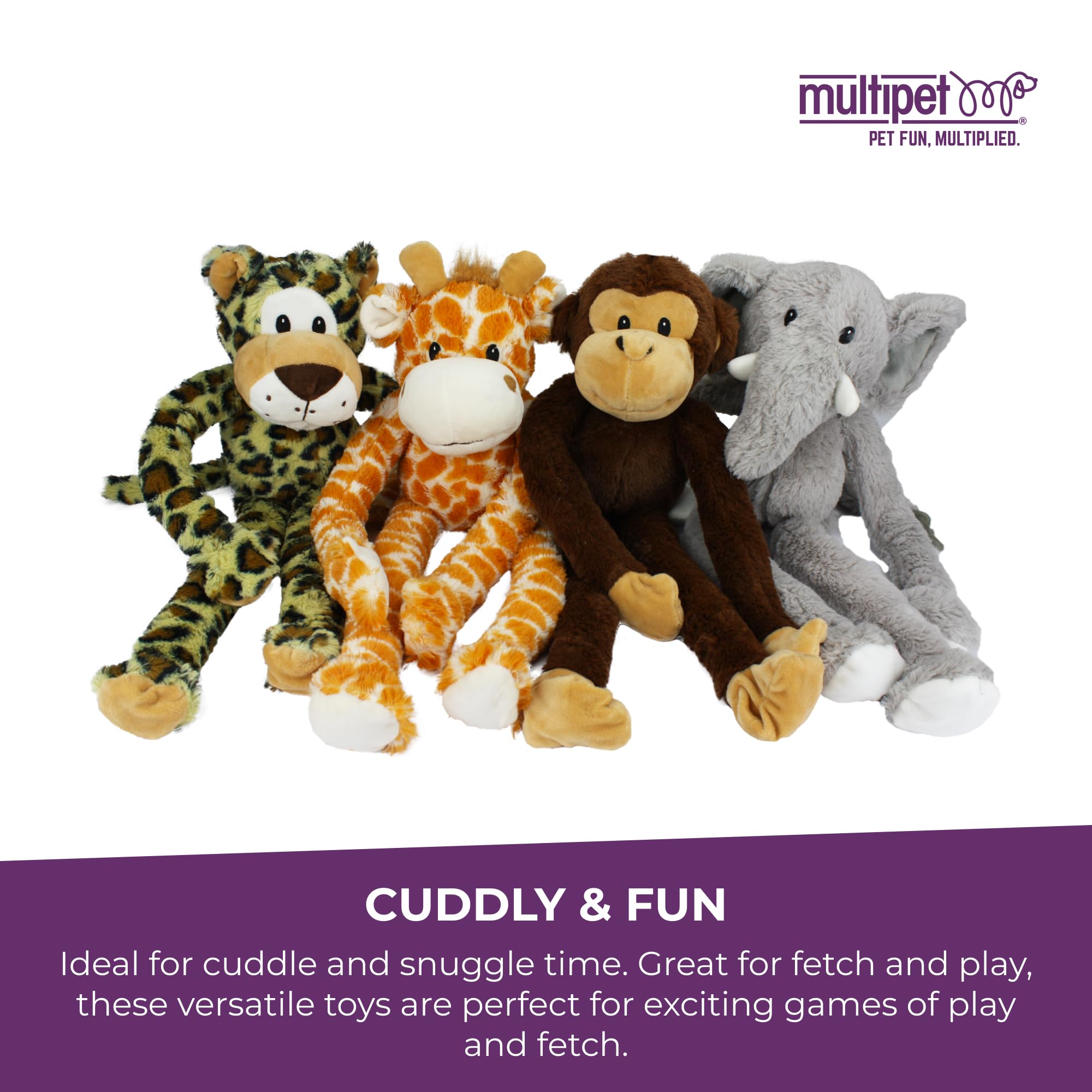 Pet Supplies : Pet Squeak Toys : Multipet Swingin' Safari Monkey