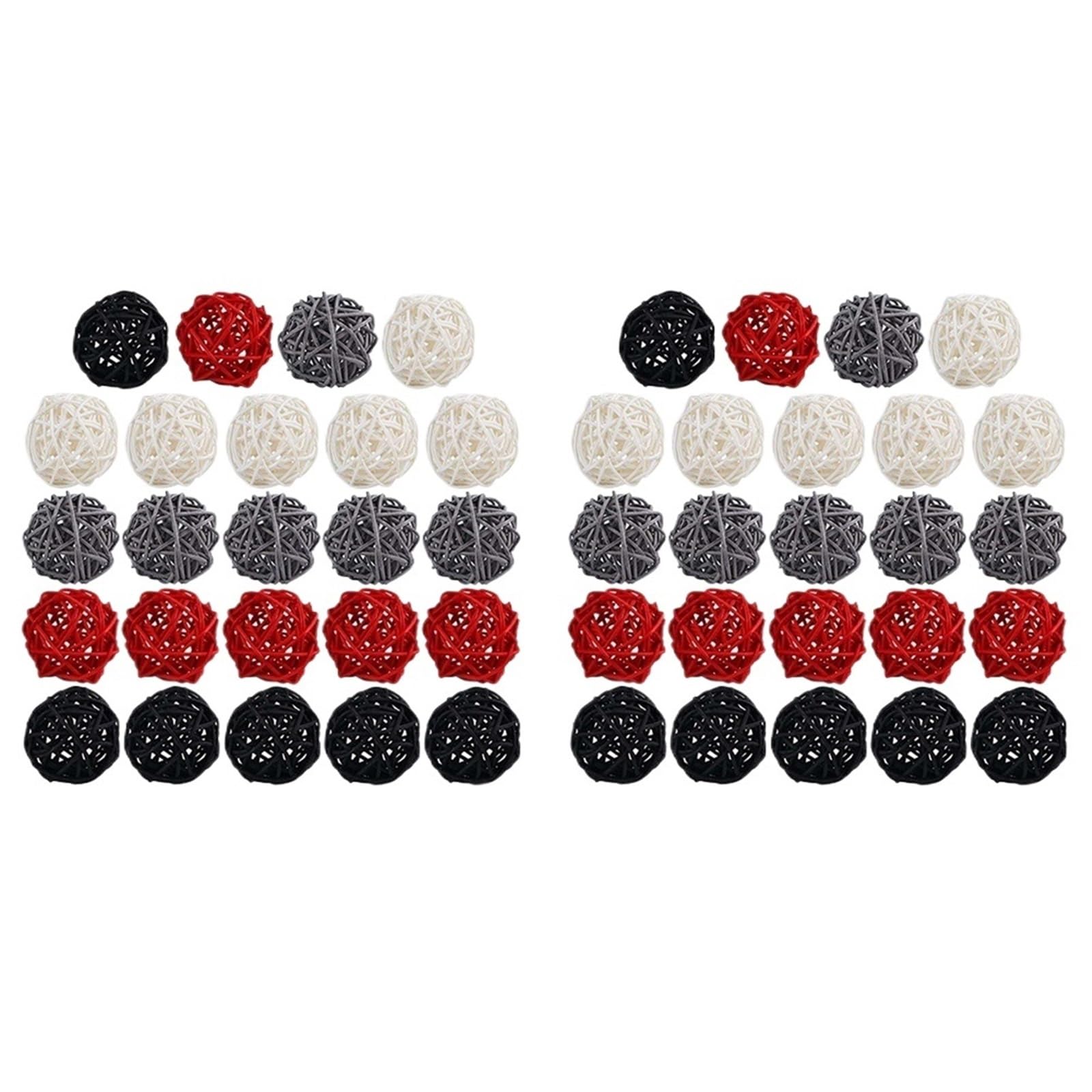 ZUXWUX 2Inch Rattan Balls 12Pcs For Home Wedding Table Decor Filler