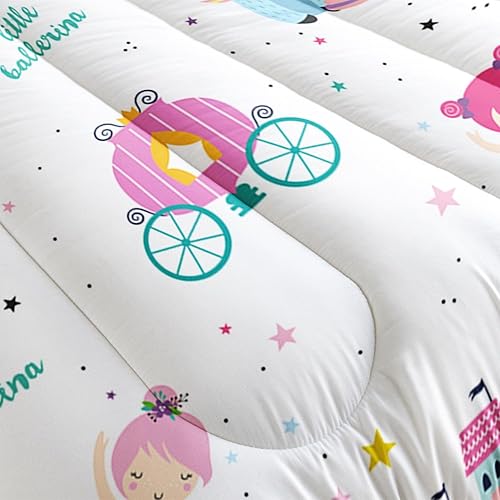 Miniatura 10 de Datura home Juego de edredón para niños con estampado de gatos lindos con 1 edredón y 2 fundas de almohada para dormitorio de niñas y niños durante