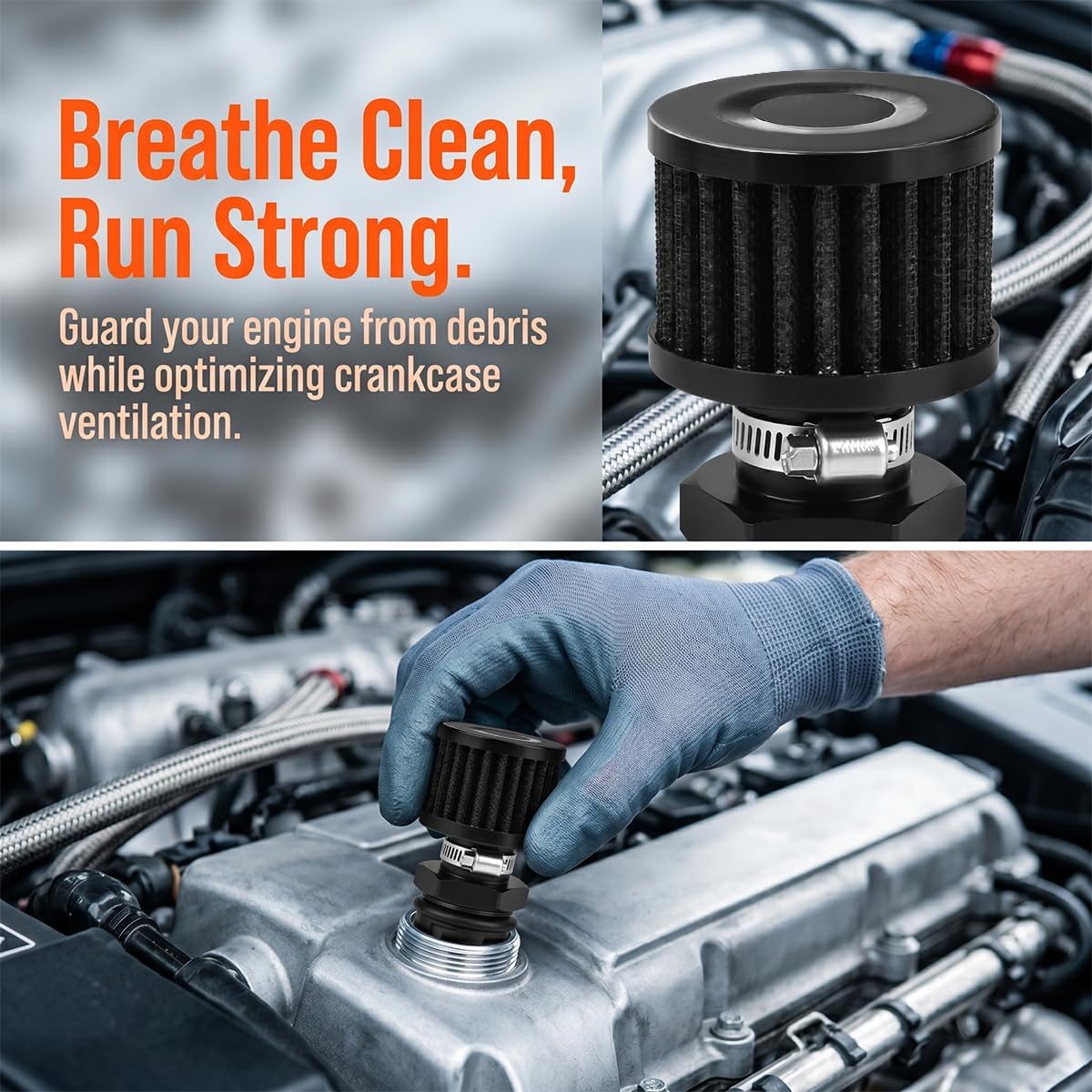 Valve Cover Oil Cap with Breather Filter Compatible with LS1 LS3