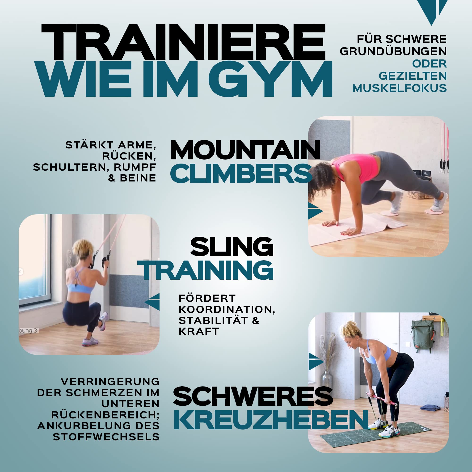 PAKAMA - Sports Bag 2.0 (10-teilig) Fitnessstudio in einem Rucksack für Zuhause & Unterwegs - XXL Athletics Set für Muskelaufbau, Fitness & Krafttraining (inkl. 1 Monat App)