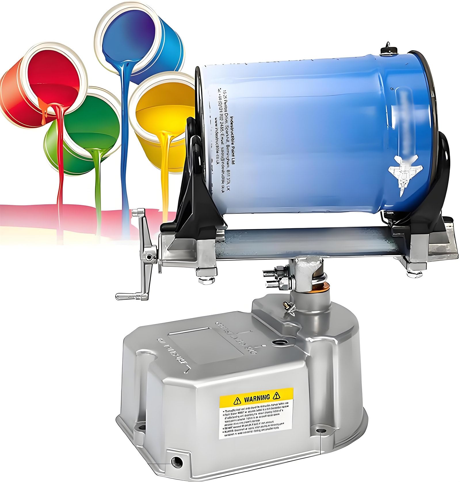 Miscelatore pneumatico per vernice, 1-5L, morsetto regolabile, pressione dell'aria 0,2-0,6 Mpa, 0-500 giri/min, oscillazione 30°, miscelazione rapida per vernici e inchiostri