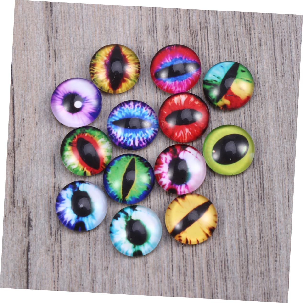 NUOBESTY 400stücke Drachenaugen Bunte Glas-kristall-schnappknöpfe Für Armbänder Und Schmuckherstellung Vielseitig Einsetzbar Für Bastelprojekte Und Dekoration