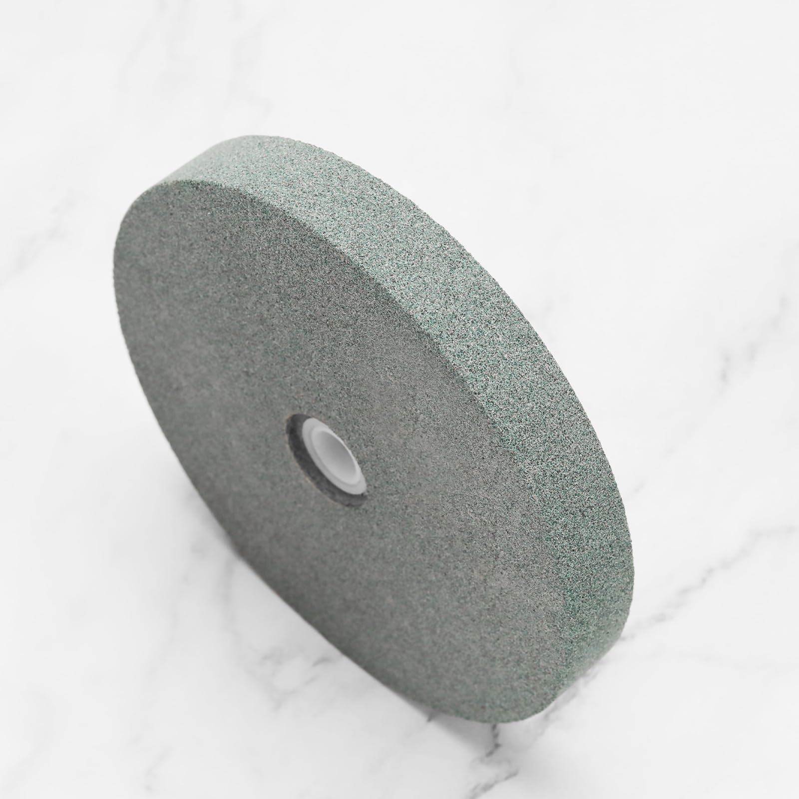 Meule Plate en Carbure de Silicium de 150mm Broche de 1/2 Pouce Grain 80 Meule de Table Utilisée pour Meuler et Affûter les Outils en Alliage Dur Matériau Non Métallique