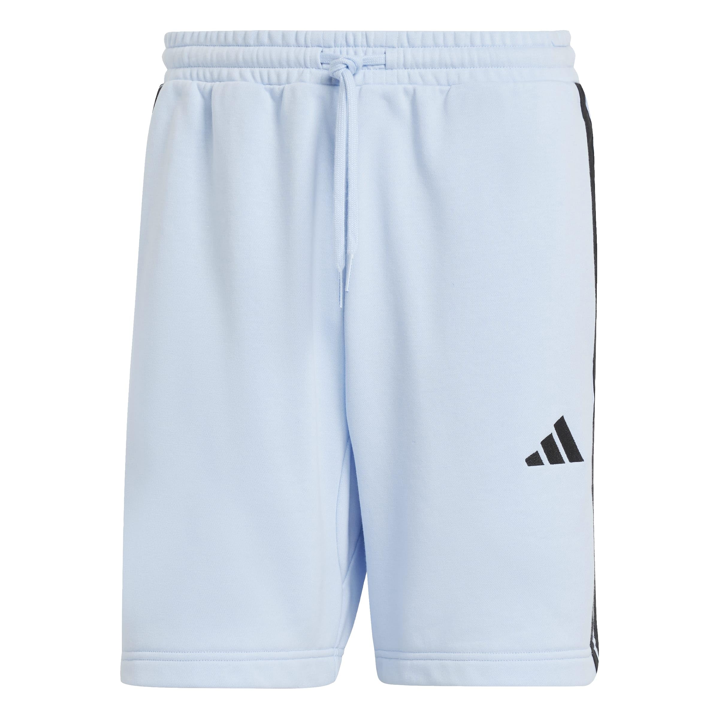 Adidas Men's Blue Essentials 3 Stripe Fleece Shorts in Size 3XL, Sports Direct