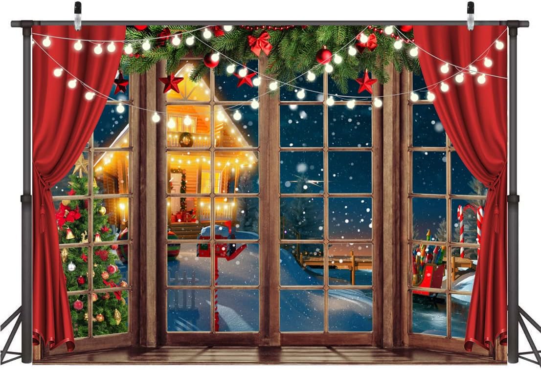 10x8 ft Christmas Backdrop for Photo Studio