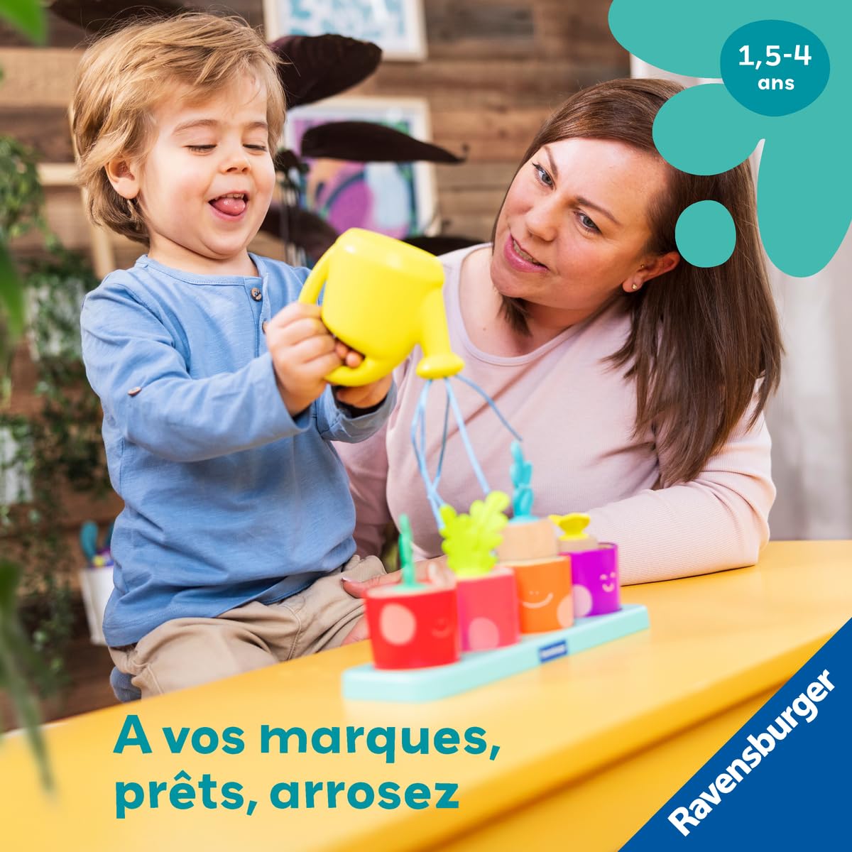 Ravensburger Play + - Set d'activités : Mes Petites Plantes à emboîter - Jouet bébé dès 18 Mois- Version française - 34065